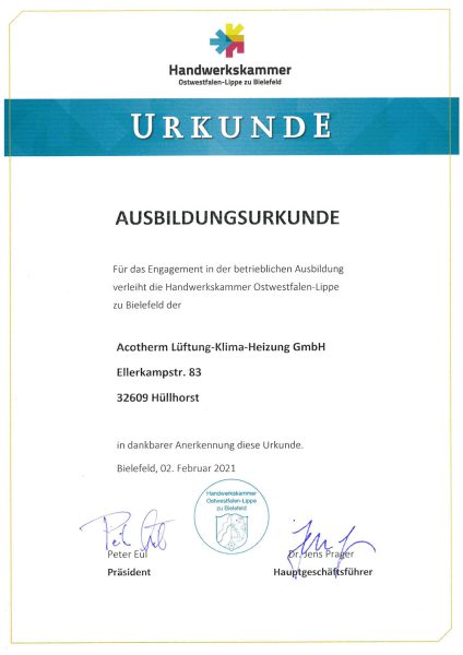 acotherm-auszeichnung acotherm-auszeichnung